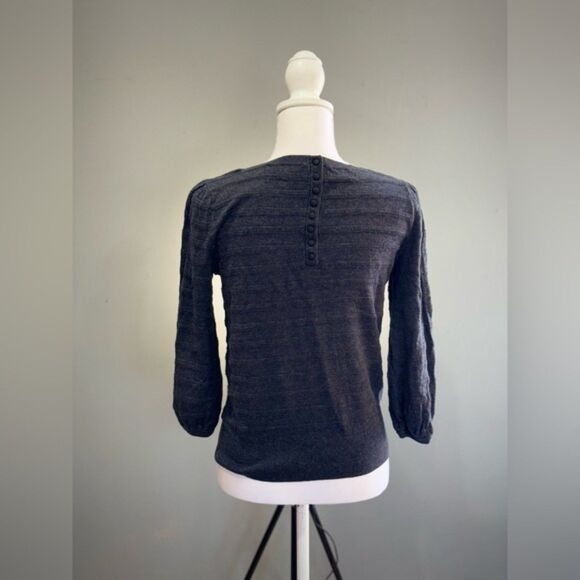 CLEARANCE! Charcoal LOFT Crewneck Sweater Size S EUC - Picture 2 of 5